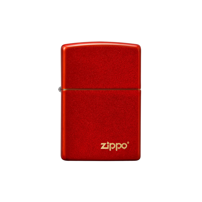 Zippo 49475ZL Metallic Red Matte Zippo Logo