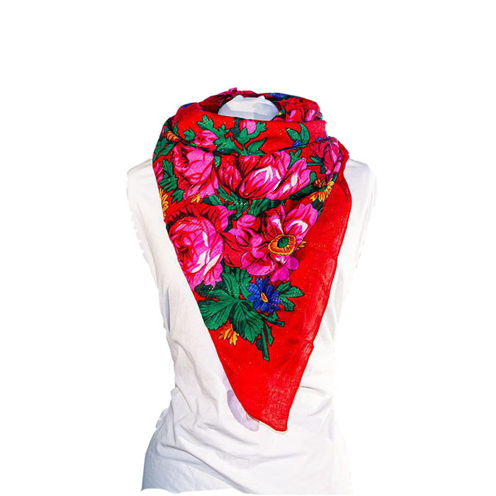 Metallic Kokum Floral Scarf Pack of 10