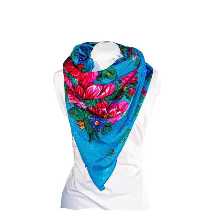 Metallic Kokum Floral Scarf Pack of 10