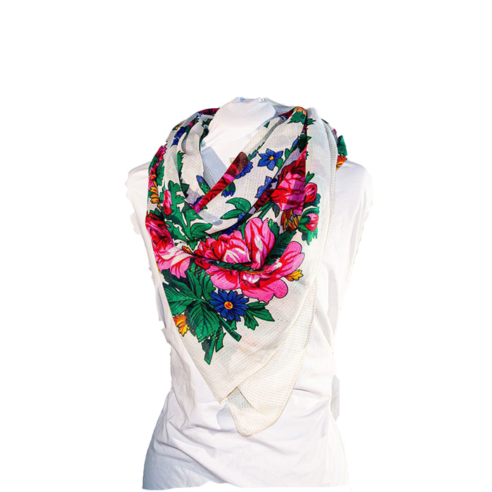 Metallic Kokum Floral Scarf Pack of 10