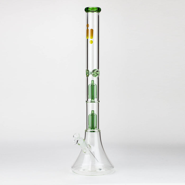 Infyniti | 24" Dual tree 7mm beaker glass water bong