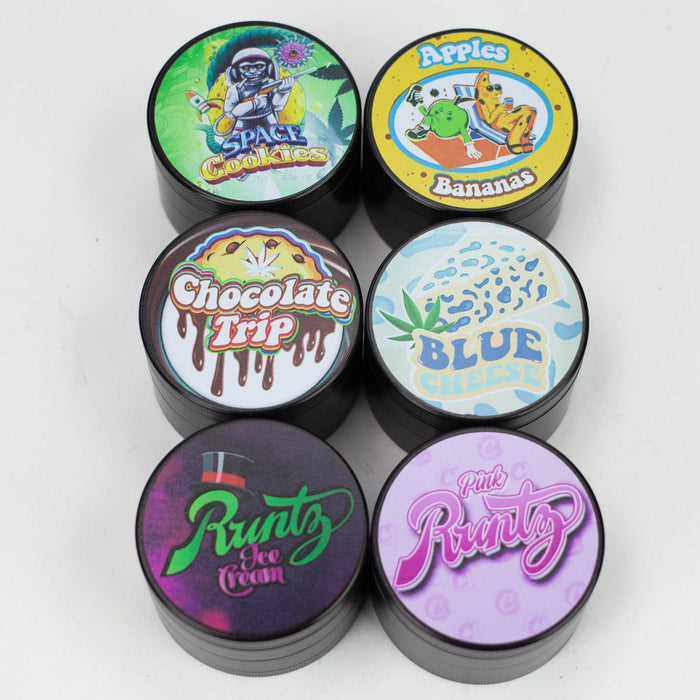 4 Parts Spice Herb Grinder Assorted Box of 6