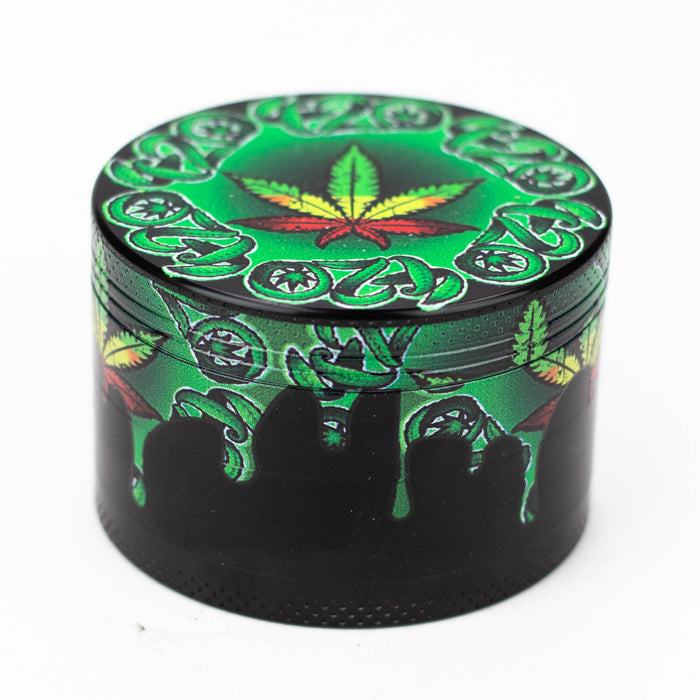 4 Parts Leaf Picture Novelty Herb Grinder Assorted Box of 6