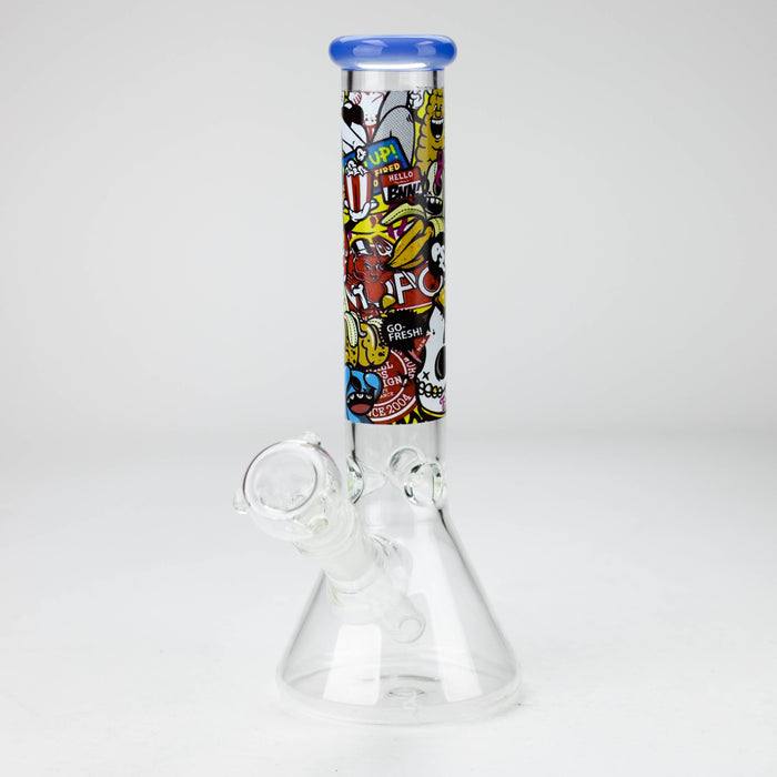 9.8" Cartoon glass water bong [C4114-93]