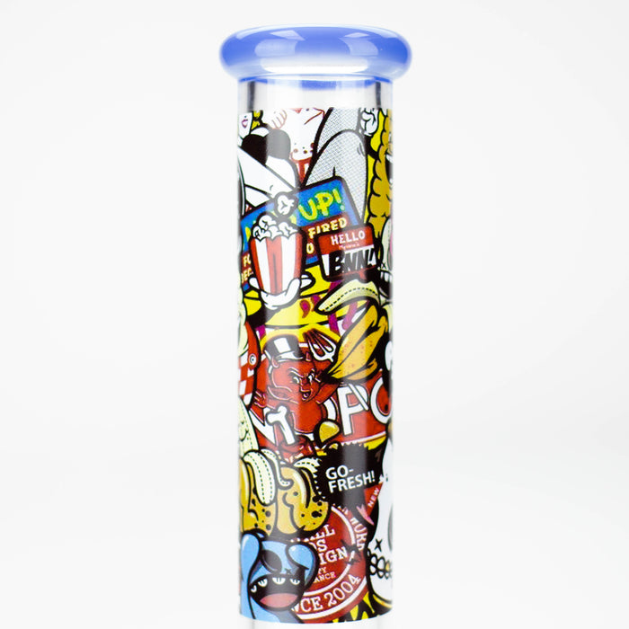 9.8" Cartoon glass water bong [C4114-93]