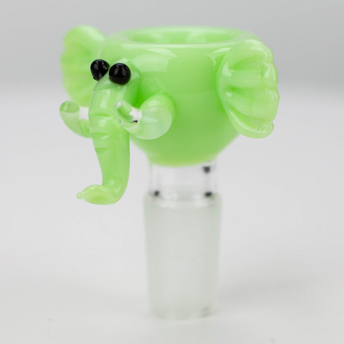 Milky Green Elephant Glass Bowl [LM23]