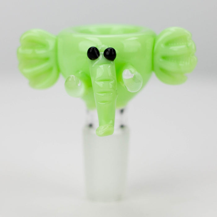 Milky Green Elephant Glass Bowl [LM23]