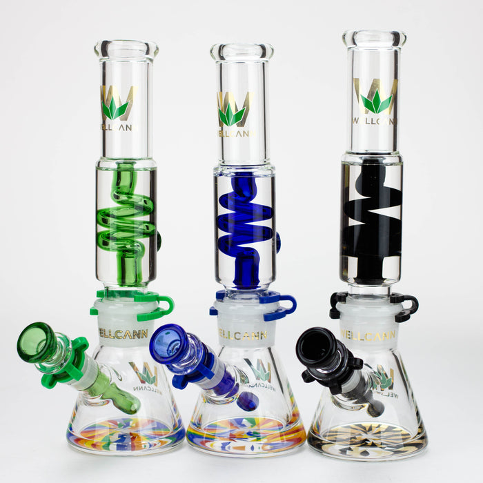 WELLCANN | 12" Glycerine Detachable Glass Bong