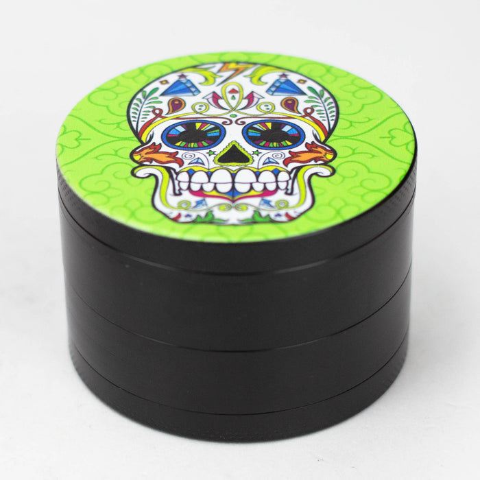 2.2" Sugar Skull Metal Grinder 4 Layers Box of 6 [GZ355]