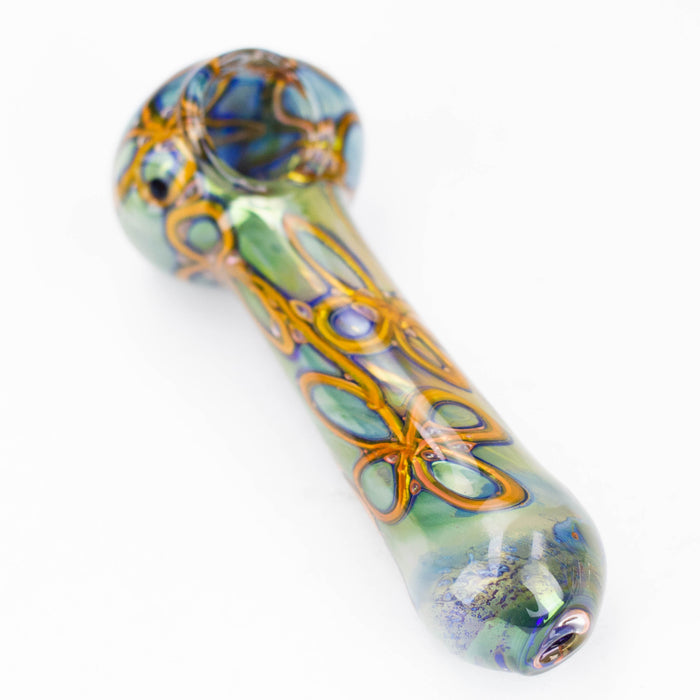 5" Gold Fumed Hand Pipe [10937]