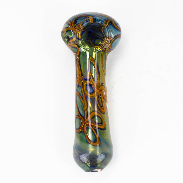 5" Gold Fumed Hand Pipe [10937]