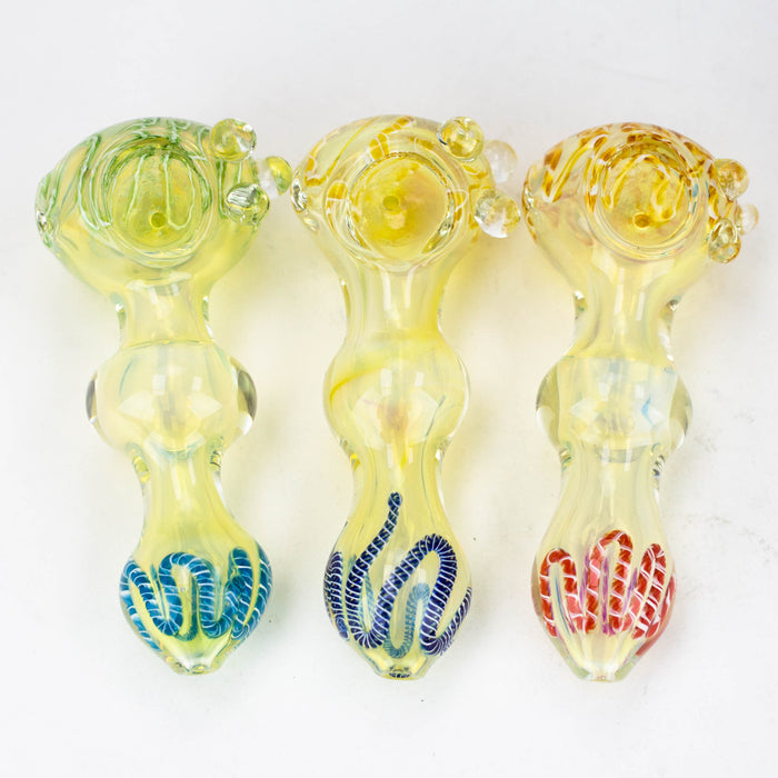 5" Gold Fumed Hand Pipe [10935]