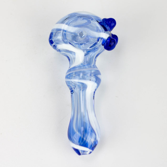 3.5" soft glass hand pipe Pack of 2 [10953]