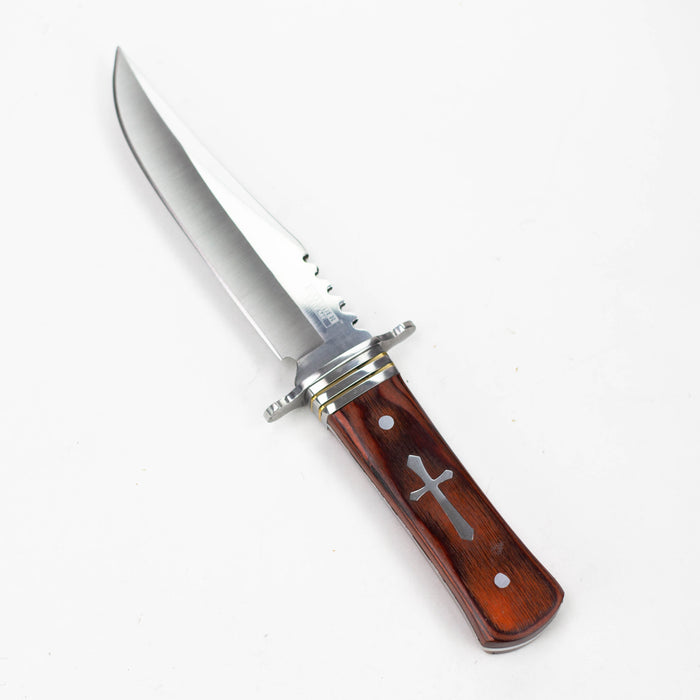 Defender-Xtream | 11" Hunting Knife Full Tang Stainless Steel Blade with Wood Handle [8155]