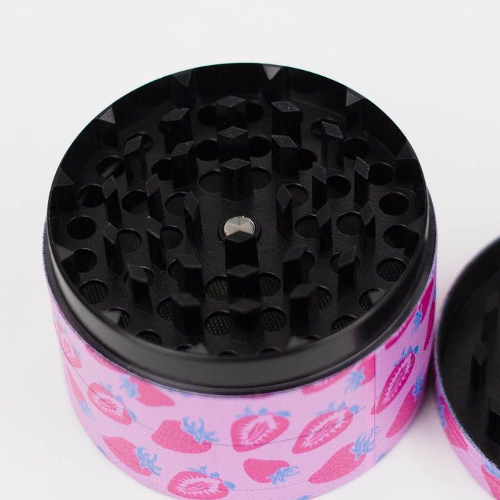 2.5" Metal Grinder 4 Layers with Fruit Design Box of 12 [GZ303]