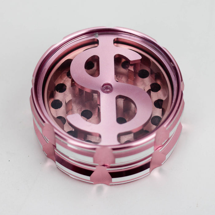 2.5" aluminum grinder 4 layers with Dollar design [GA10]