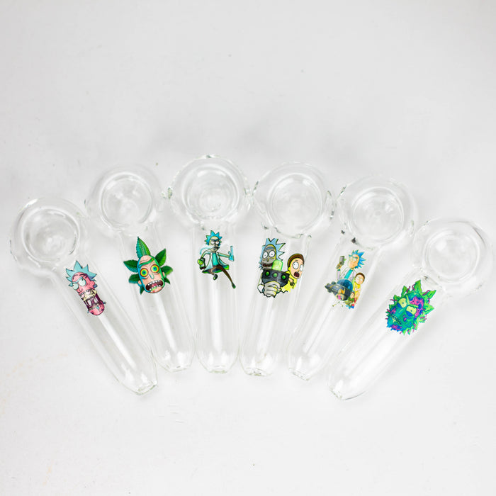 4" Premium Glass Pipe With RM Graphic Box of 12