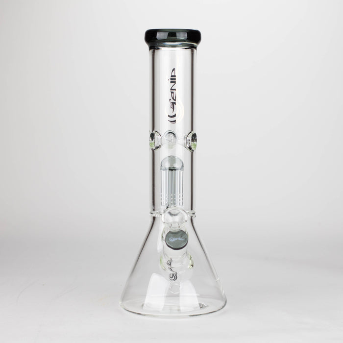 Genie | 12" Genie-Tree arms color accented glass water bong [NS104]