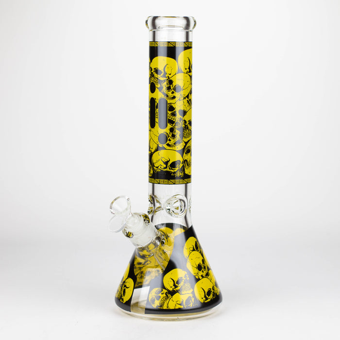 Infyniti | 14" Skull beaker 7 mm glass bong