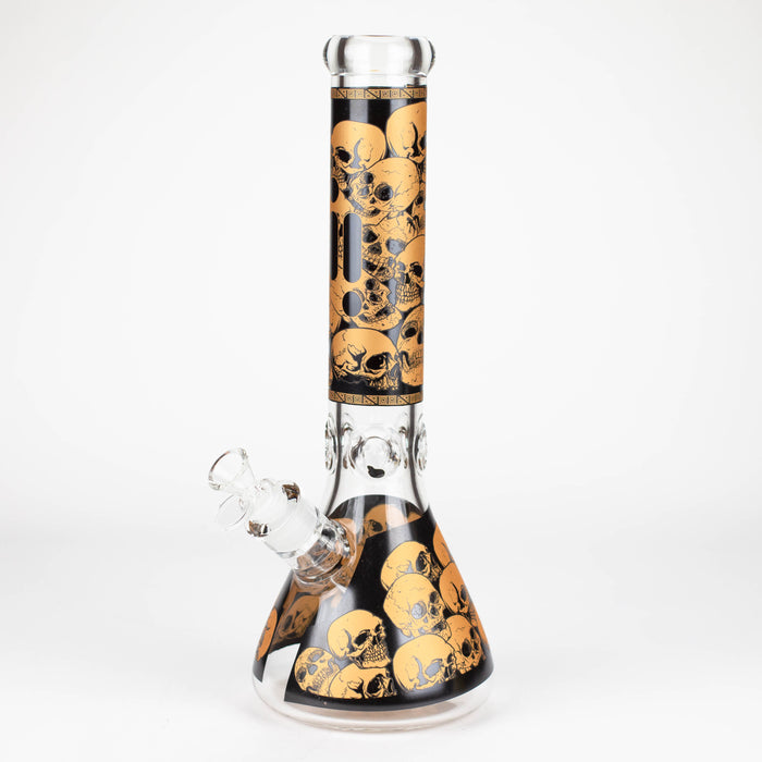 Infyniti | 14" Skull beaker 7 mm glass bong