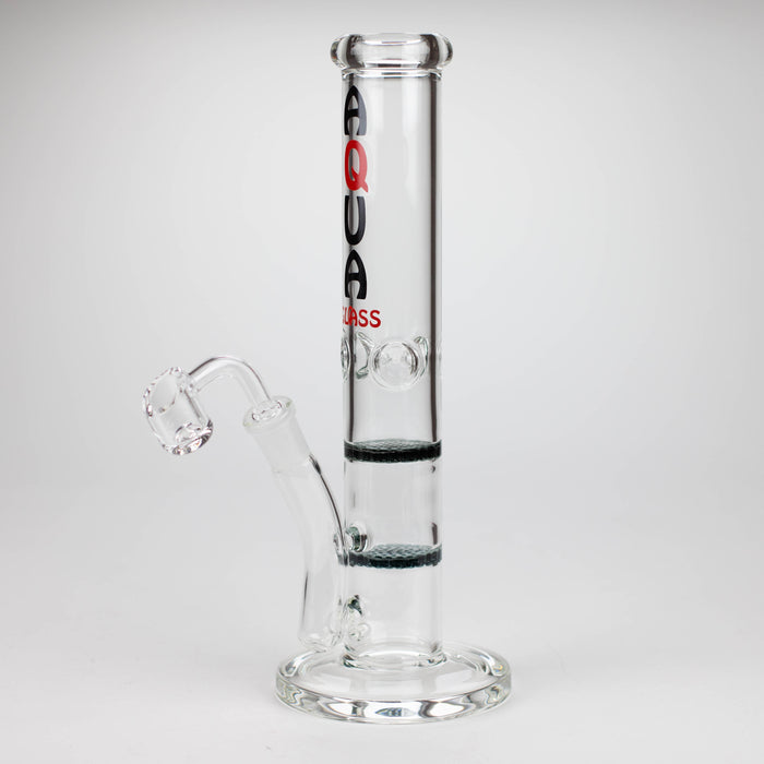 AQUA | 10" Dual Honeycomb rig with quartz banger [B1]