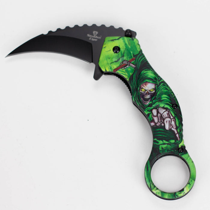 Snake Eye | Skull Design folding Karambit 3" Blade [SE-090P]