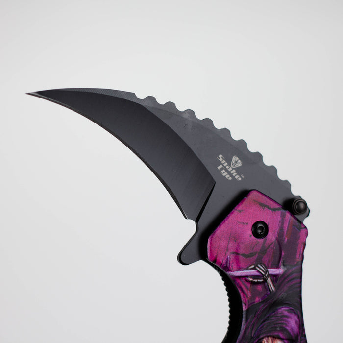 Snake Eye | Skull Design folding Karambit 3" Blade [SE-090P]