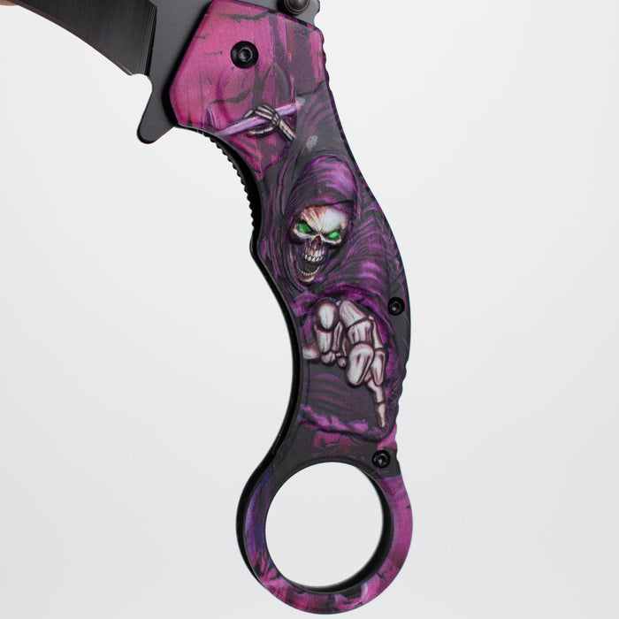 Snake Eye | Skull Design folding Karambit 3" Blade [SE-090P]