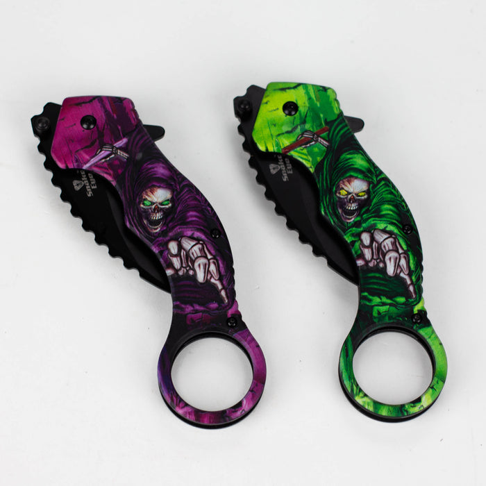 Snake Eye | Skull Design folding Karambit 3" Blade [SE-090P]