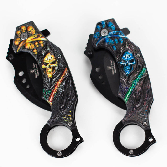 Snake Eye | Skull Design folding Karambit 3 " Blade [SE-12990]