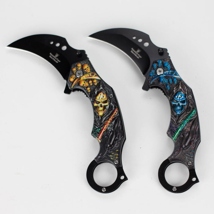 Snake Eye | Skull Design folding Karambit 3 " Blade [SE-12990]