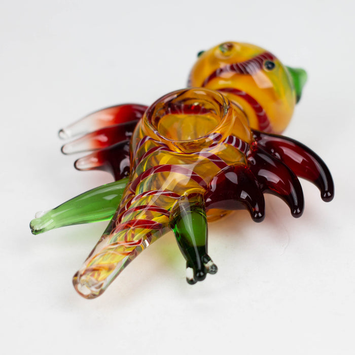 4-3/4" Bat Insideout Glass Smoking Pipe [PIP971]