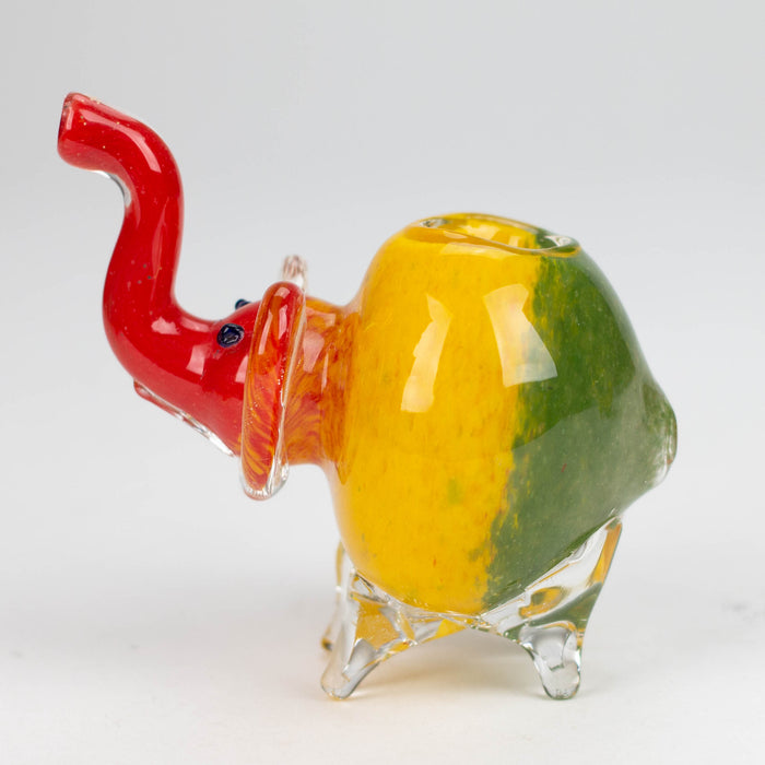 4.25" Elephant Rasta color hand pipe