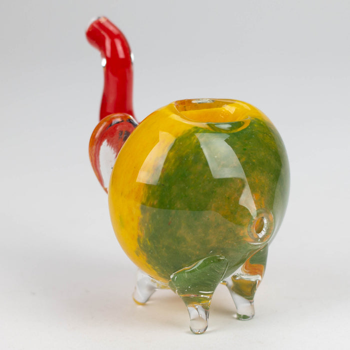 4.25" Elephant Rasta color hand pipe