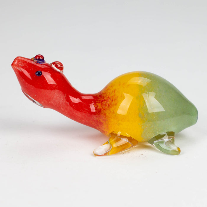 4" Turtle Shape Rasta insideout pipe [PIP976]