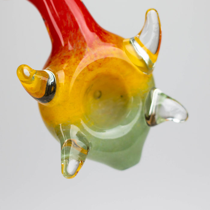 4" Turtle Shape Rasta insideout pipe [PIP976]