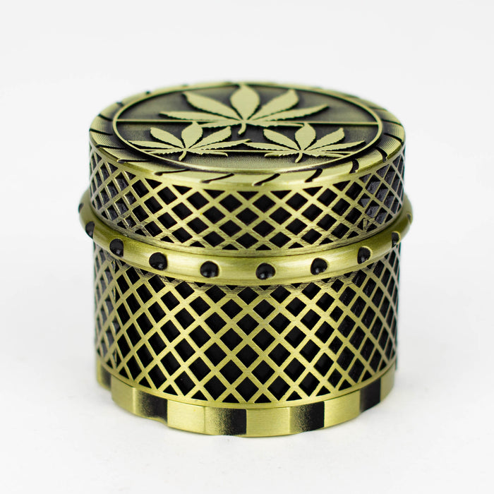 Leaf Design 4 parts Herb Grinder Box of 6