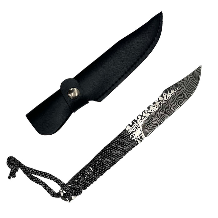 8" Full Tang Fixed Patterned Blade Hunting Knives