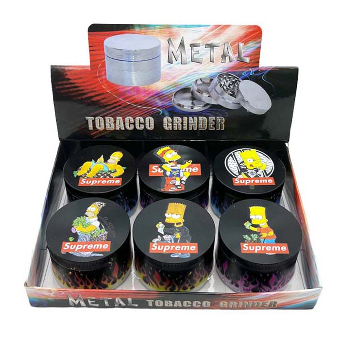 4 Parts Cartoon  Grinder Box of 6