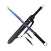 Tactical Master 27" Rainbow Machete Tanto Blade with 2 pcs 6" throwing knife_0