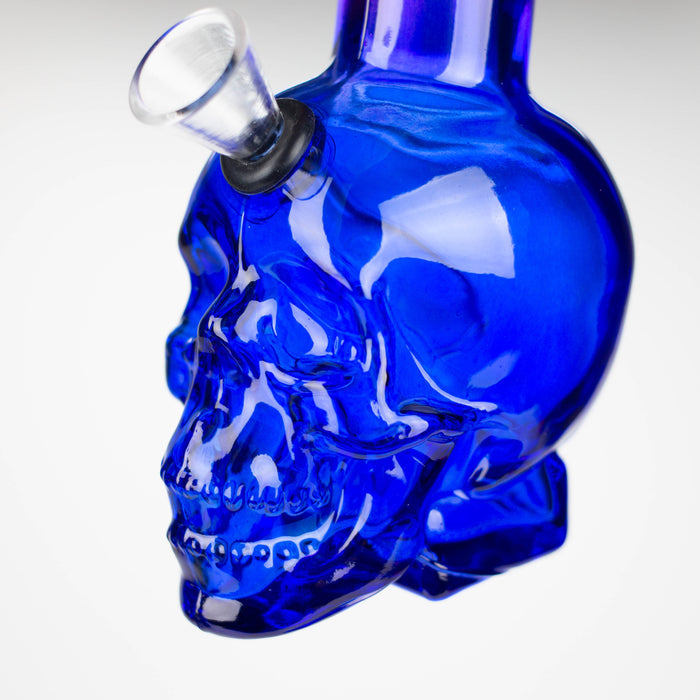 6" Mini Skull base soft glass water bong  [SH36xx]