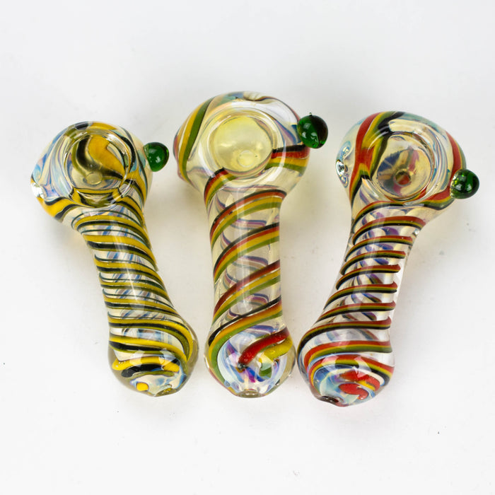 3.5" softglass hand pipe Pack of 2 [11585]