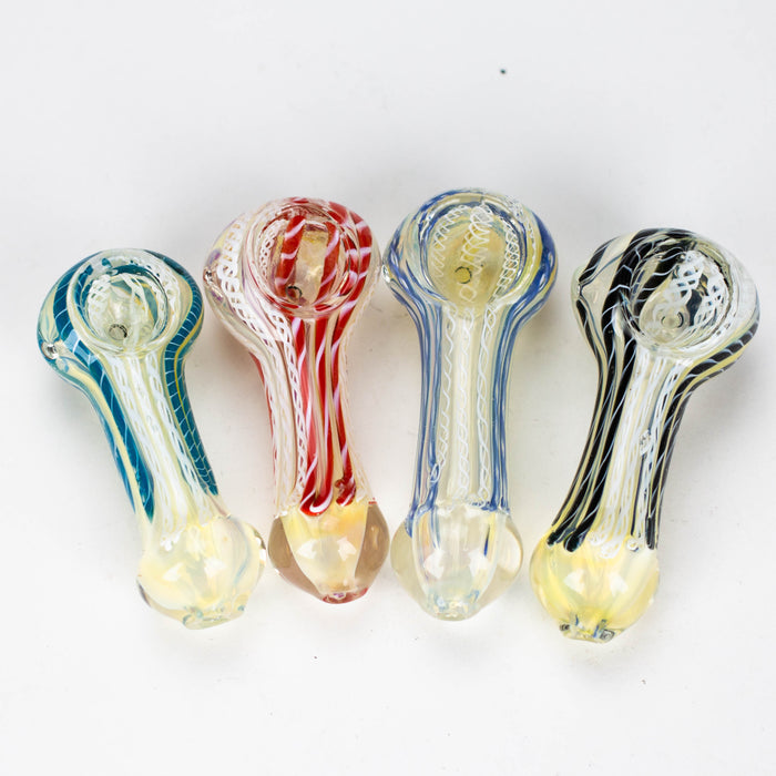 3.5" softglass hand pipe Pack of 2 [11584]