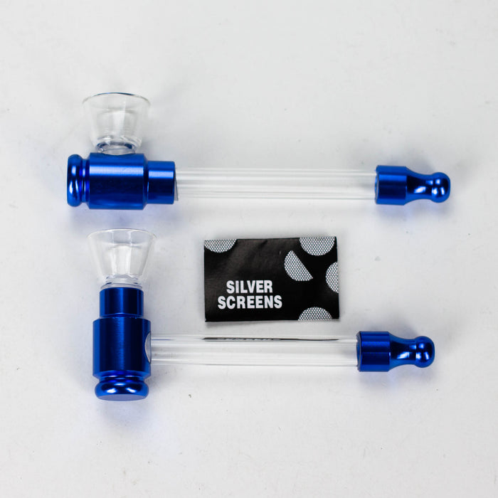 2-in-1 Glass Pipe with Screen Box of 12