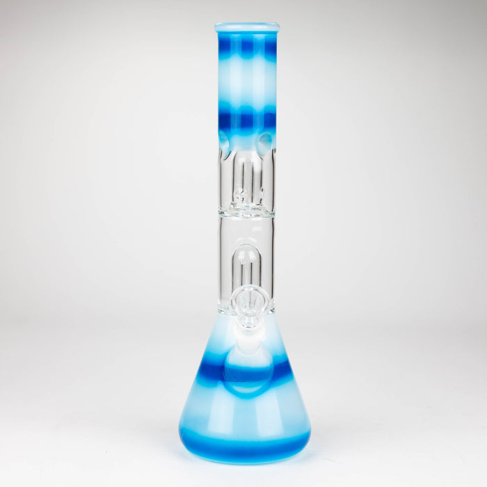 12" Double Dome Percolator glass bong-Assorted designs