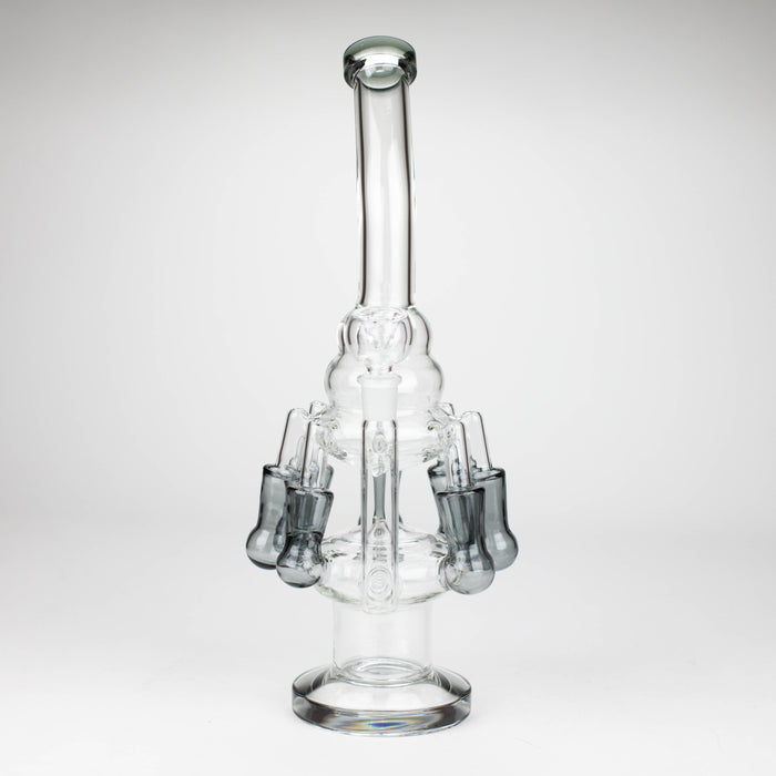 13" Multi chamber glass bong with inline difuser