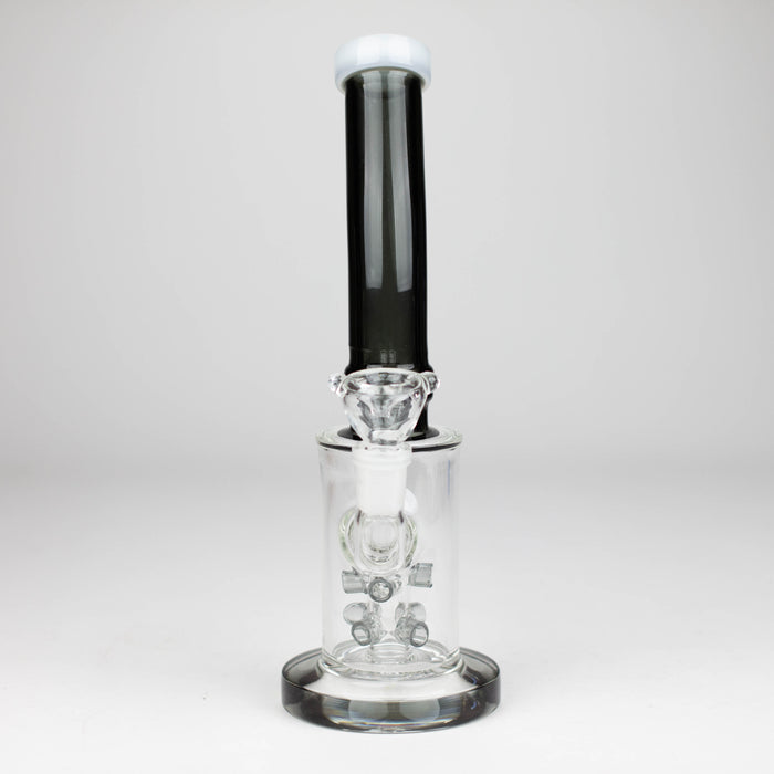 10" Glass bong with 8 holes water diffuser-Assorted