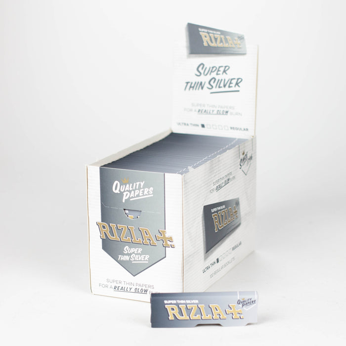 Rizla | Super Thin Silver single wide Box of 100