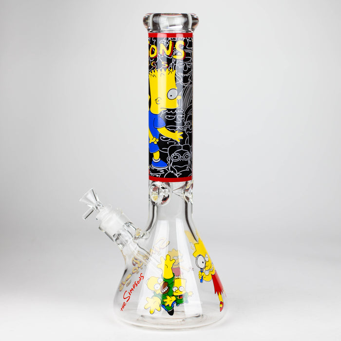 14" Cartoon 9 mm glass bong [PIP836]