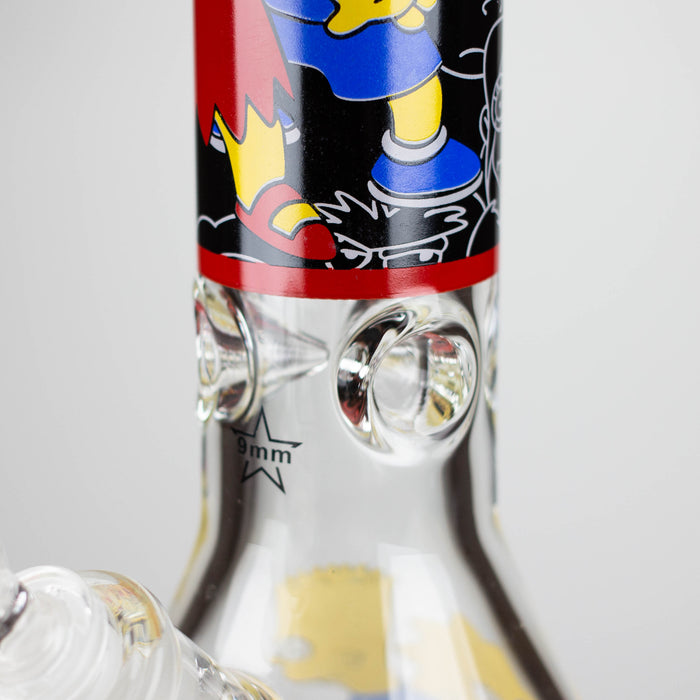 14" Cartoon 9 mm glass bong [PIP836]